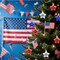 24Pcs 4th of July Patriotic Hanging Star Ornaments Hanging Small Star Decorations